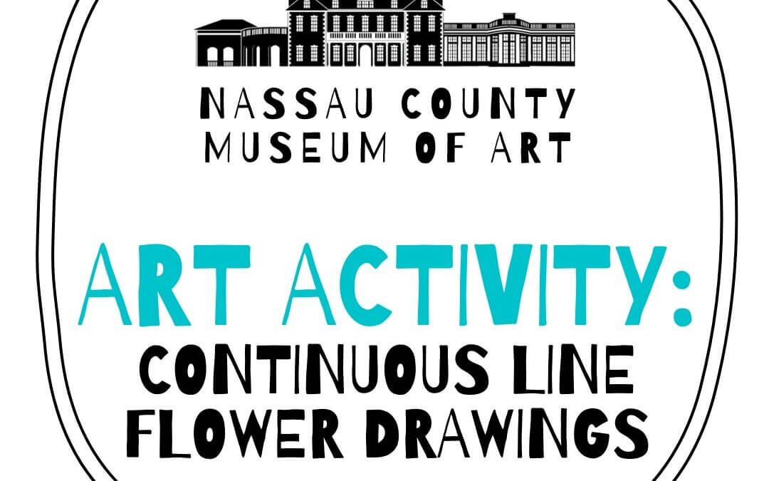 Art Activity: Continuous Line Flower Drawings