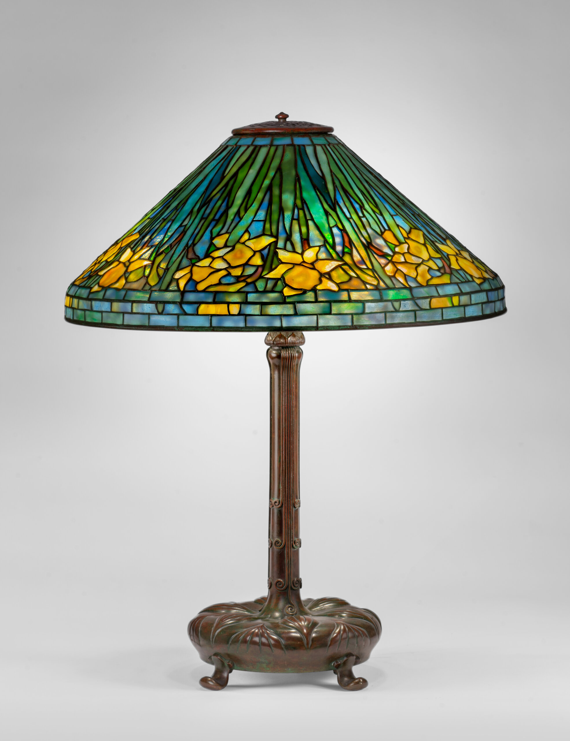 Spotlight on a Tiffany Lamp