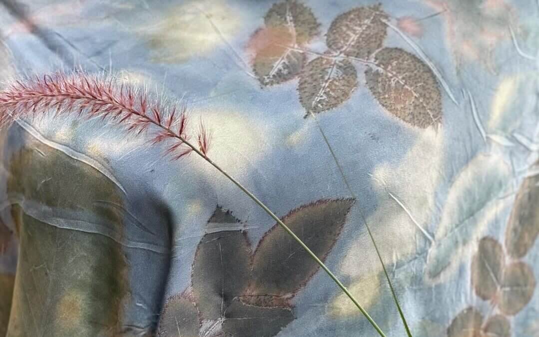 Silk Scarf: Eco Printing Workshop | Friday, October 3, 10am
