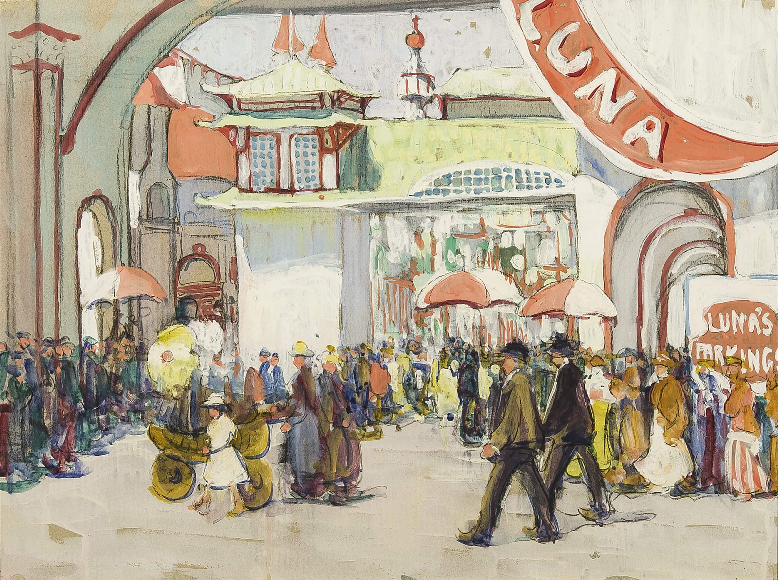 Jane Peterson, Luna Park, 1918