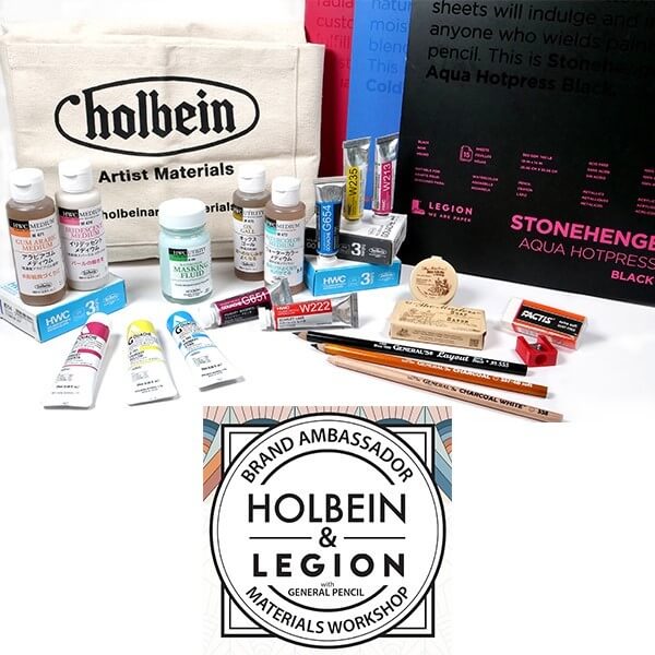 Watercolor Workshop Sponsored by Holbein and Legion with General Pencil