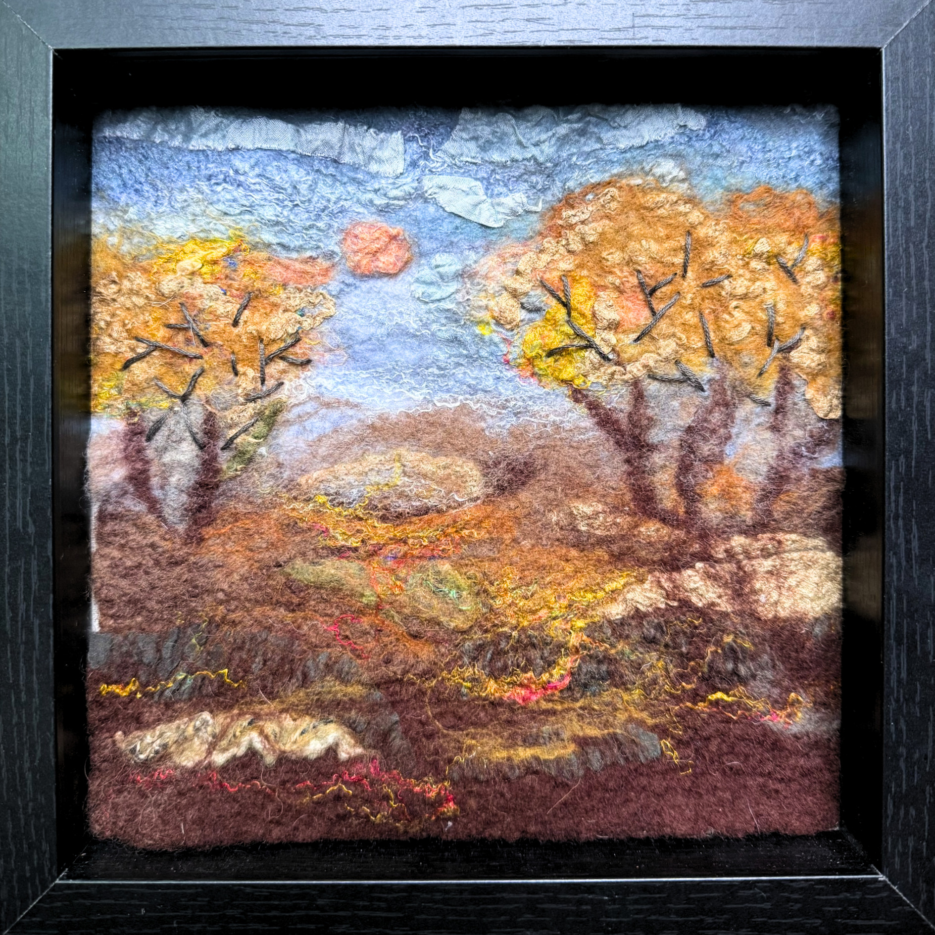 Nuno-Felting: Felted Landscape
